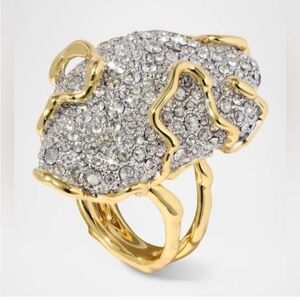 Alexis Bittar Solanales Large Crystal Pavé Geode Ring Size 7